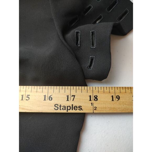 Donna Morgan Dress Black Career Cutout Detail Short Sleeve Workwear Size 8 - Picture 7 of 7